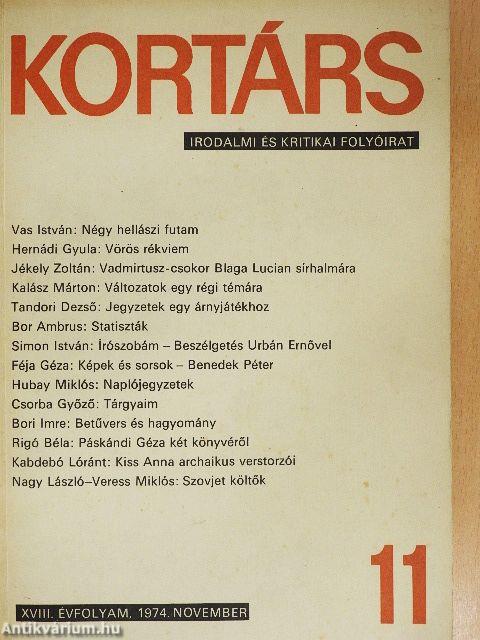 Kortárs 1974. november