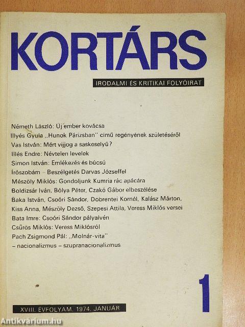 Kortárs 1974. január