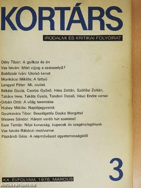 Kortárs 1976. március