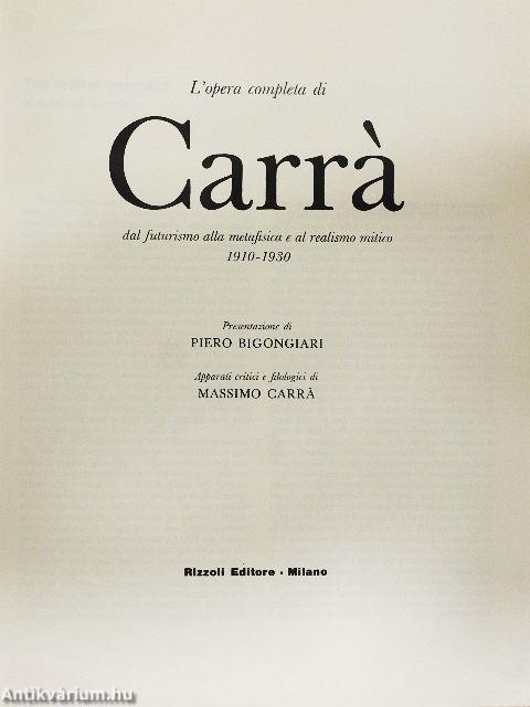 L'opera completa di Carrá