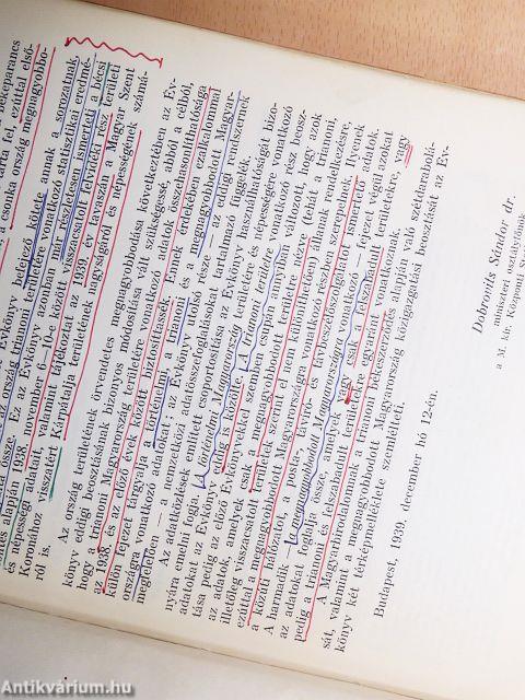 Magyar Statisztikai Évkönyv 1938.