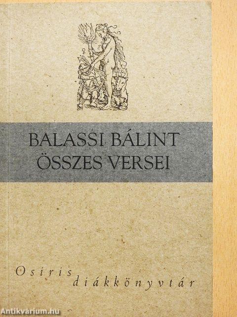 Balassi Bálint összes versei