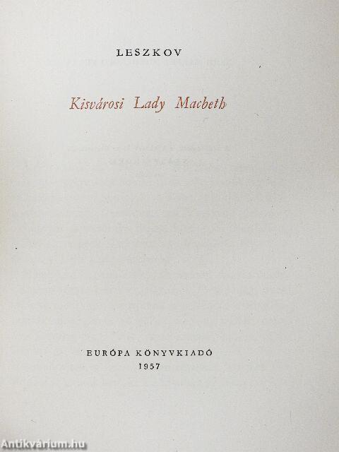 Kisvárosi Lady Macbeth