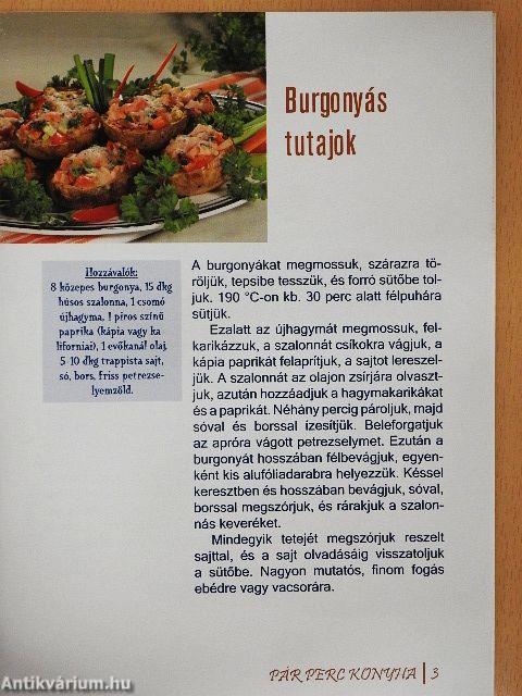Burgonyás ételek