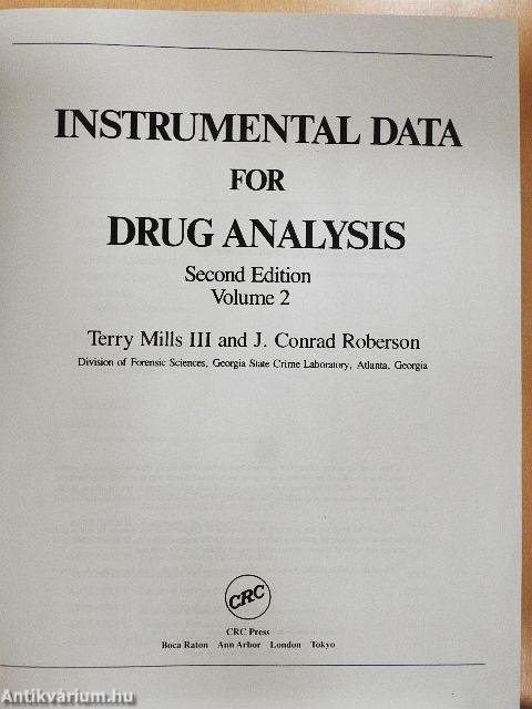 Instrumental Data for Drug Analysis 4.