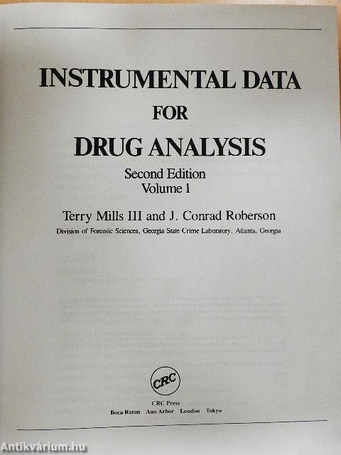 Instrumental Data for Drug Analysis 1.