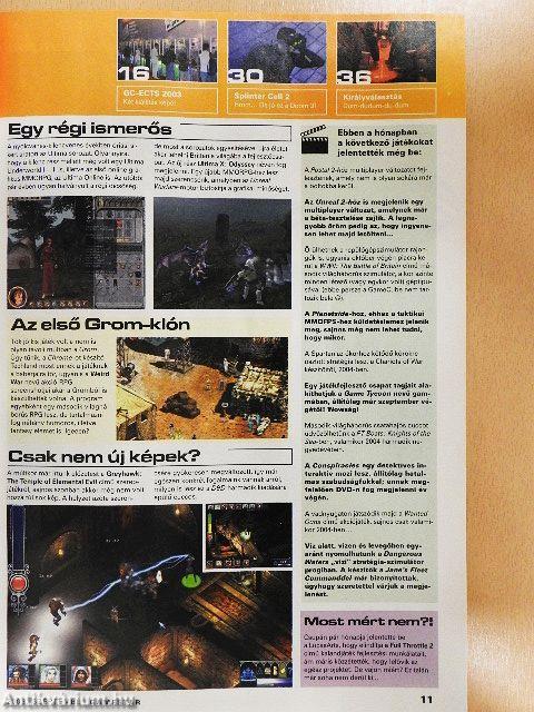 GameStar 2003. szeptember - CD-vel