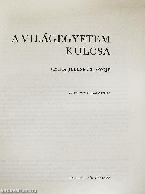 A világegyetem kulcsa