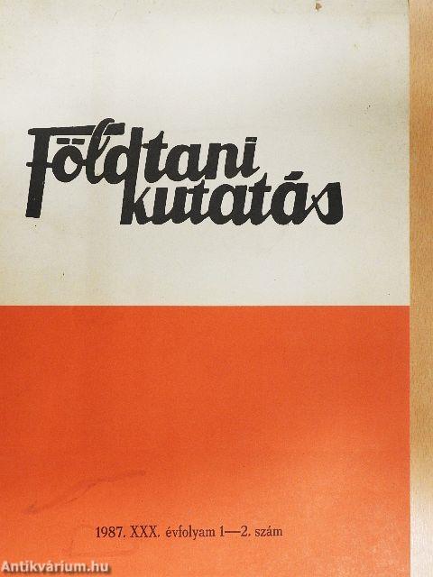 Földtani Kutatás 1987/1-2.