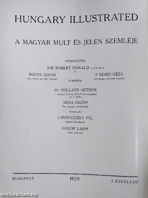 Hungary Illustrated I.