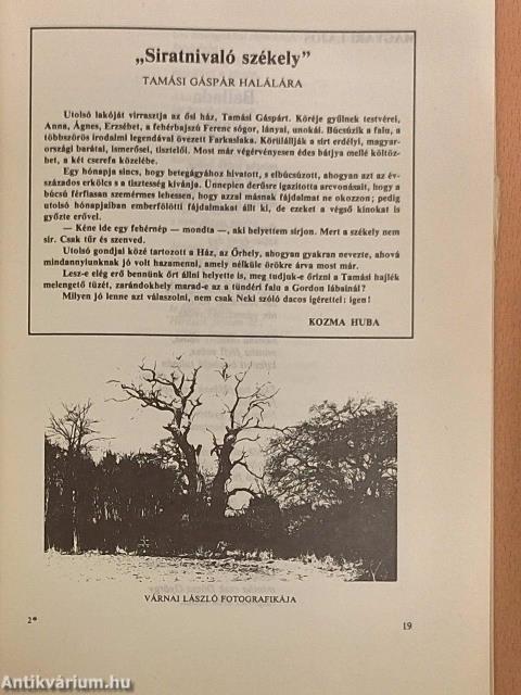 Tiszatáj 1983. január-december