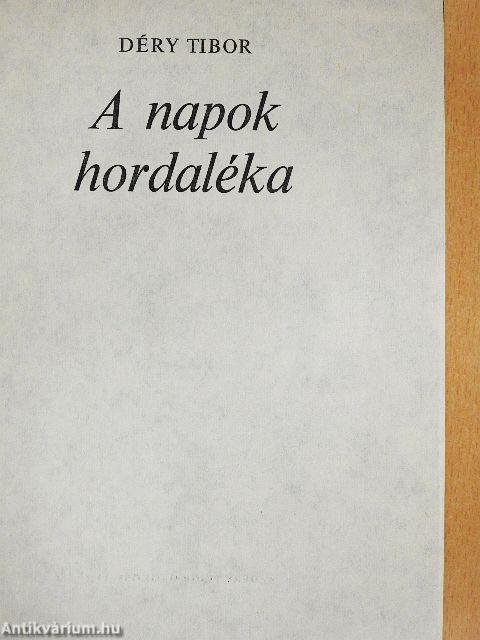 A napok hordaléka