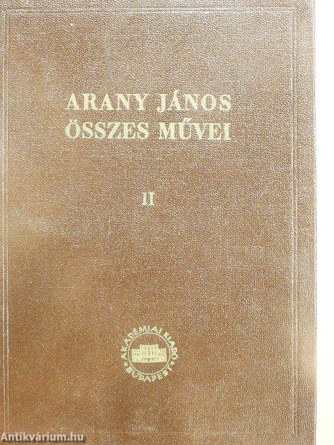 Arany János összes művei II.