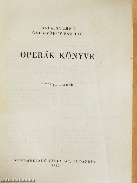 Operák könyve