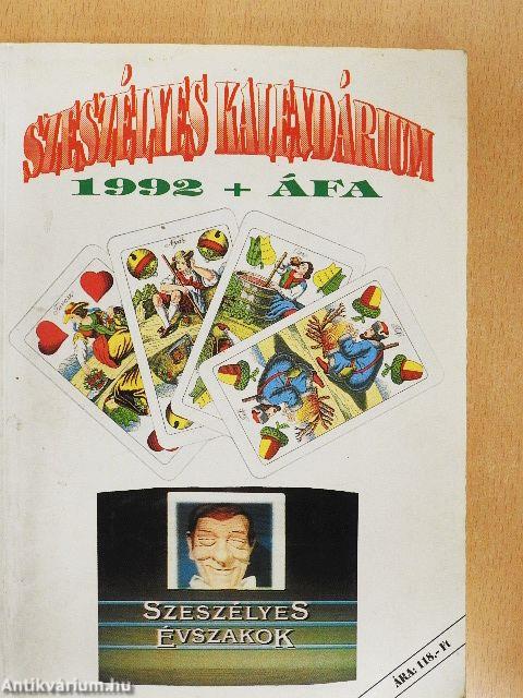 Szeszélyes kalendárium 1992 + ÁFA