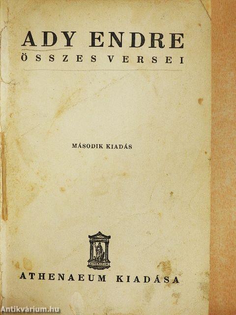 Ady Endre összes versei