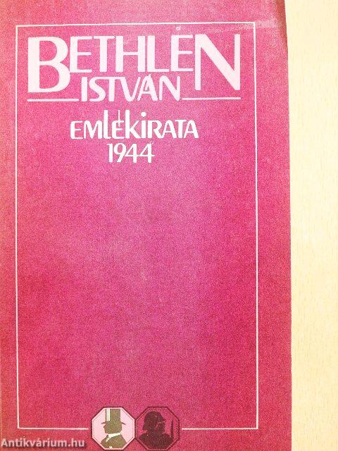 Bethlen István emlékirata