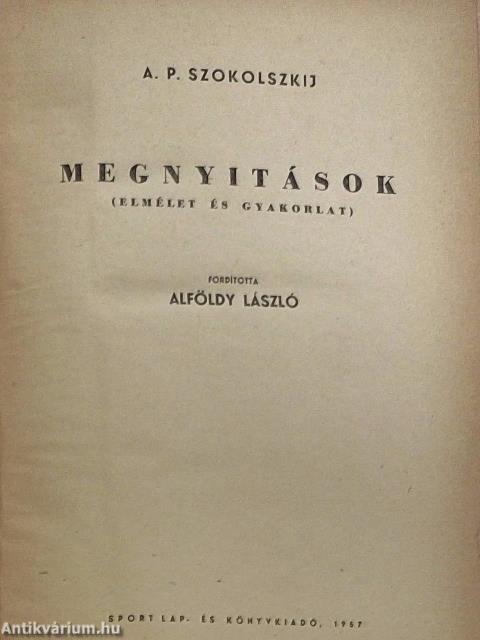 Megnyitások