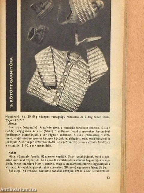 Kötés-horgolás csecsemőkortól-kamaszkorig