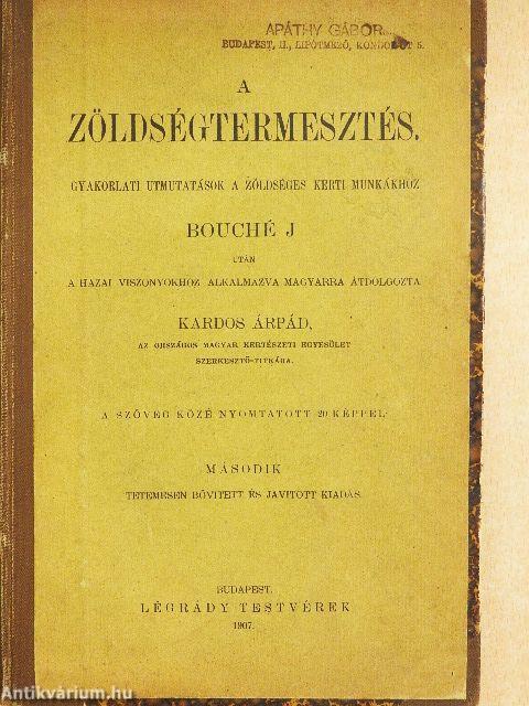 A zöldségtermesztés