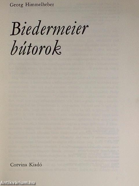 Biedermeier bútorok