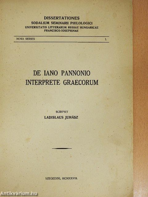 De Iano Pannonio interprete graecorum