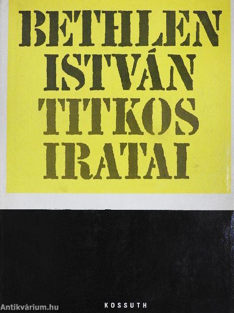 Bethlen István titkos iratai