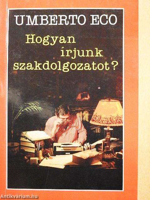 Hogyan írjunk szakdolgozatot?