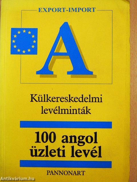 100 angol üzleti levél