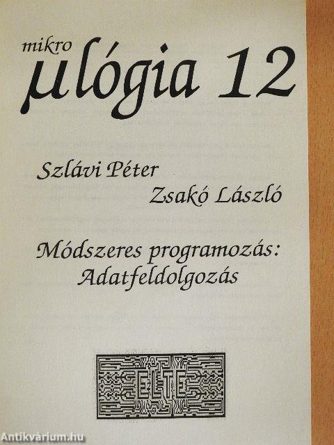 Módszeres programozás: Adatfeldolgozás