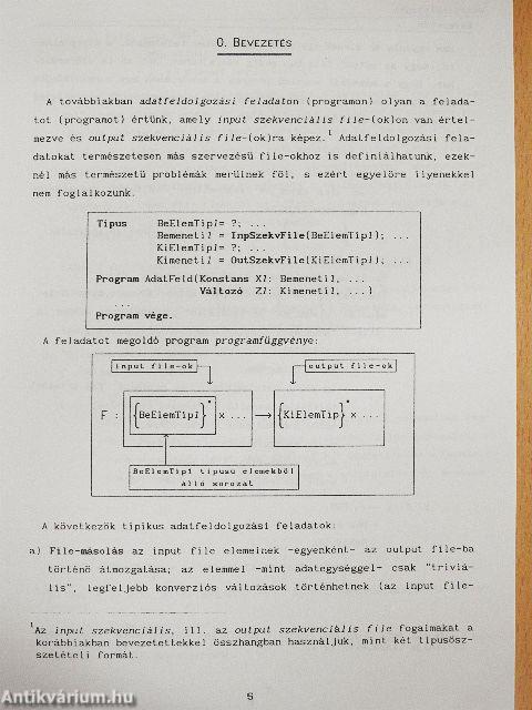 Módszeres programozás: Adatfeldolgozás