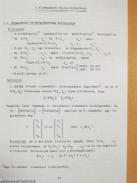 Módszeres programozás: Adatfeldolgozás
