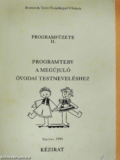 Programterv a megújuló óvodai testneveléshez