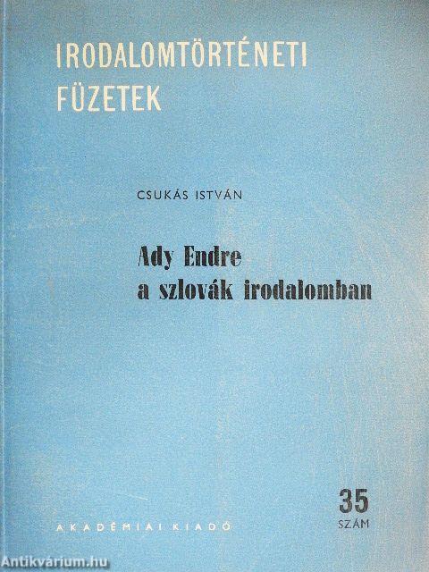 Ady Endre a szlovák irodalomban