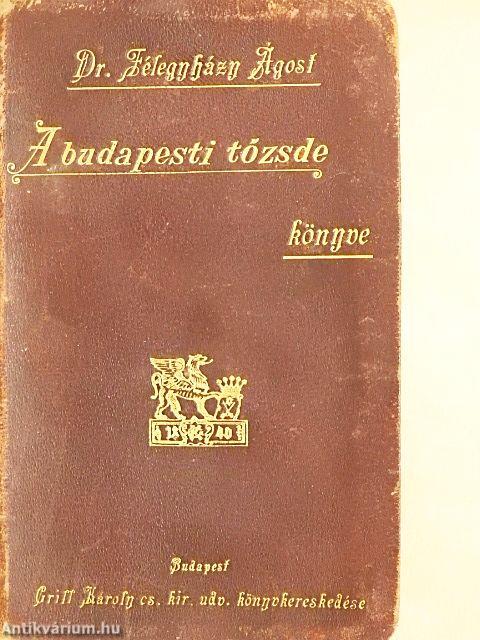 A budapesti tőzsde könyve