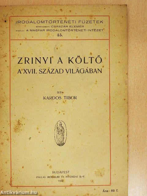 Zrinyi a költő