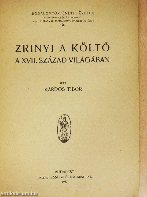 Zrinyi a költő