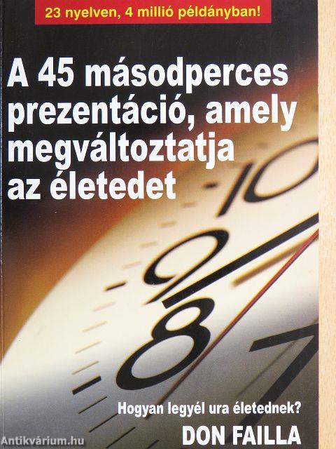 A 45 másodperces prezentáció, amely megváltoztatja az életedet