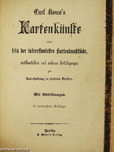 Kartenkünste (gótbetűs)