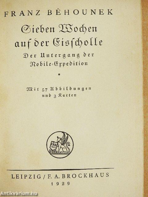 Sieben Wochen auf der Eisscholle (gótbetűs)
