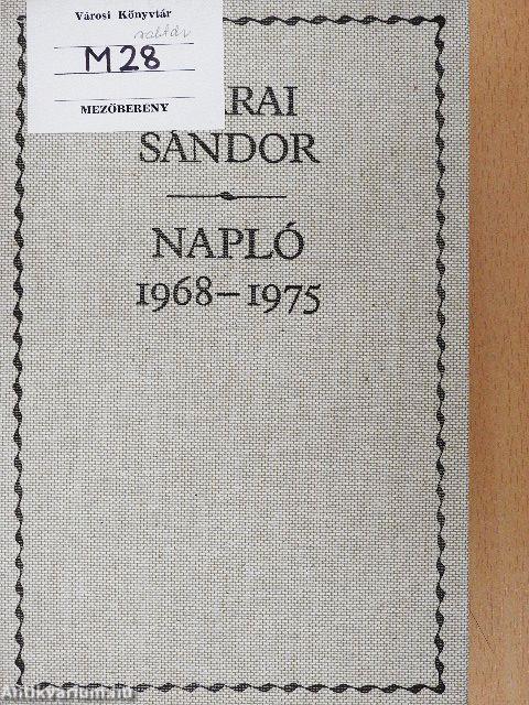 Napló 1968-1975