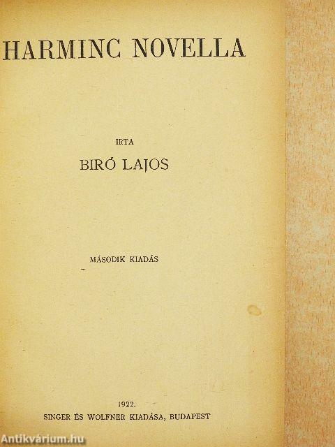 Harminc novella