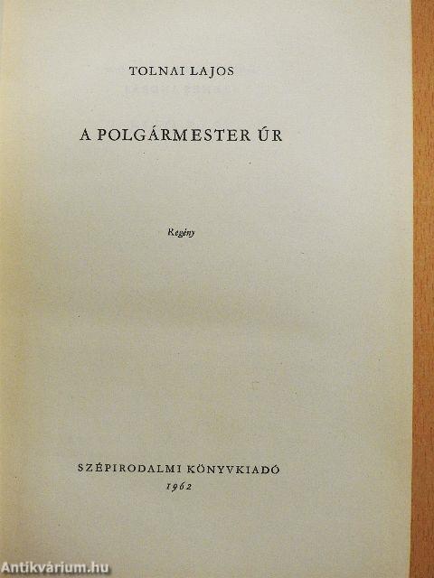 A polgármester úr