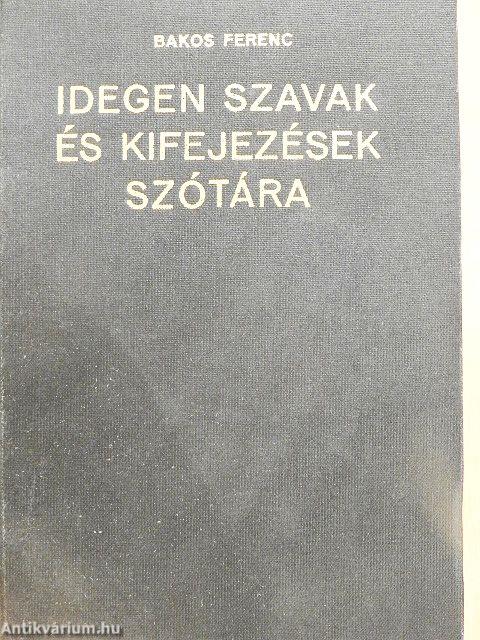 Idegen szavak és kifejezések szótára