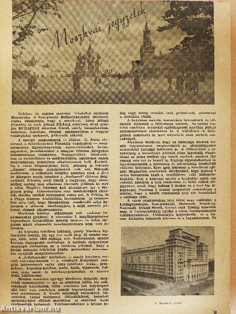 Vendéglátás 1957. december