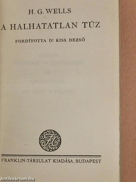 A halhatatlan tűz