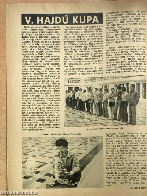 Modellezés 1975. szeptember