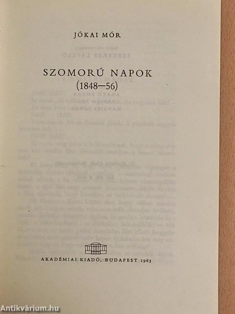 Szomorú napok