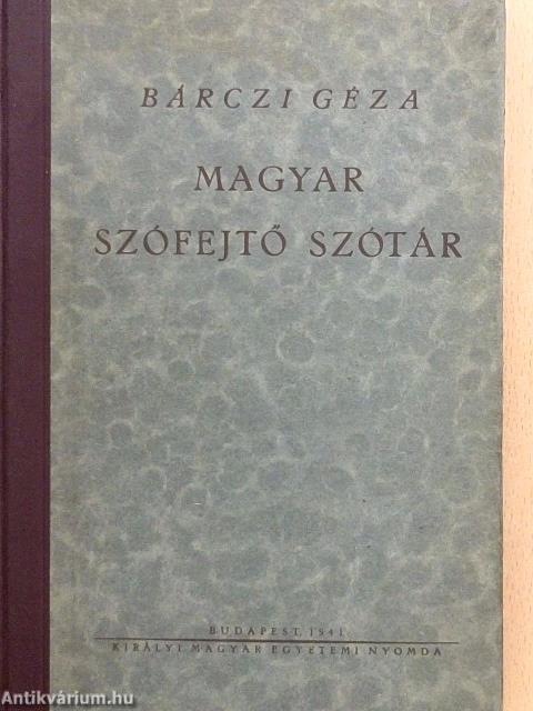 Magyar szófejtő szótár