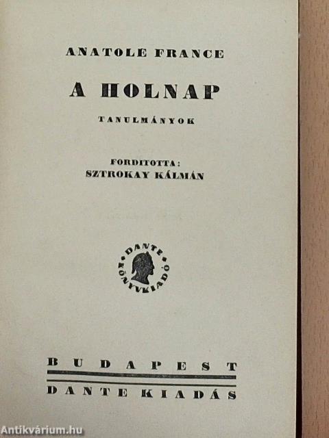 A holnap